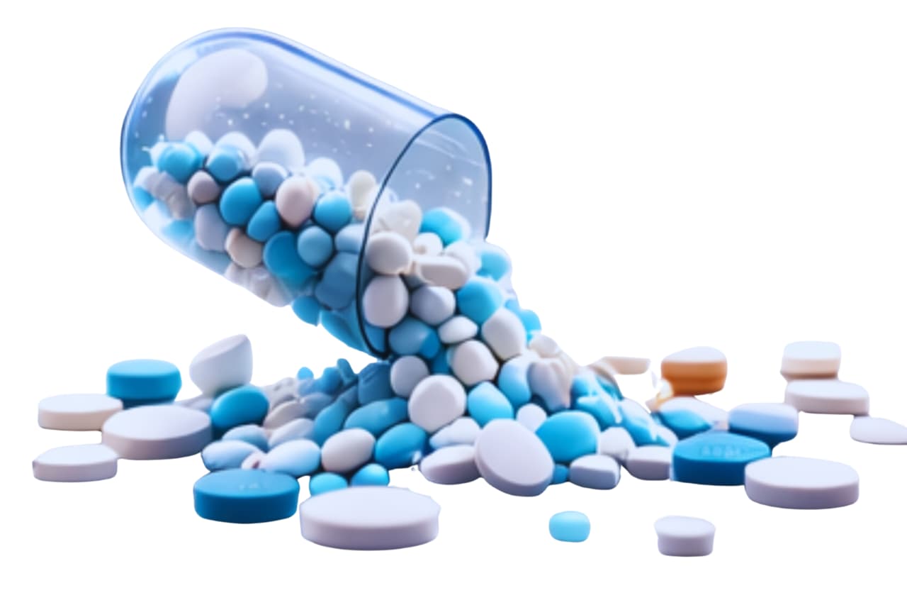 Modern pharmaceutical laboratory team